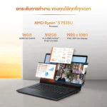 Asus ExpertBook BM1 BM1403CDA (Ryzen 5 7535U, 16GB RAM, 512GB SSD, 14" FHD) Laptop - Image 4