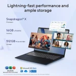 Asus Vivobook 16 R1607QA (Snapdragon X X1 26 100, 16GB RAM, 512GB SSD, 16” WUXGA) Copilot+ Laptop