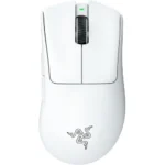 Razer DeathAdder V3 Pro Wireless Gaming Mouse (64g Lightweight, 30K DPI, 8 Programmable Buttons, 90 Hr Battery) - White