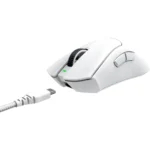 Razer DeathAdder V3 Pro Wireless Gaming Mouse (64g Lightweight, 30K DPI, 8 Programmable Buttons, 90 Hr Battery) - White - Image 3
