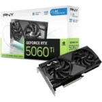 PNY Stealth Mode Dual Fan OC GeForce RTX 5060 Ti 16GB GDDR7 Graphics Card